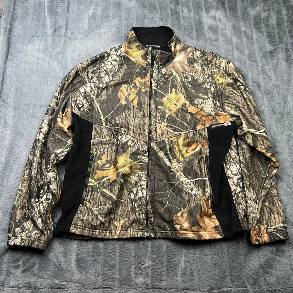 Winchester Rugged Sportsman Mossy Oak Camo Fleece Jacket Mens XL WWJ002WM